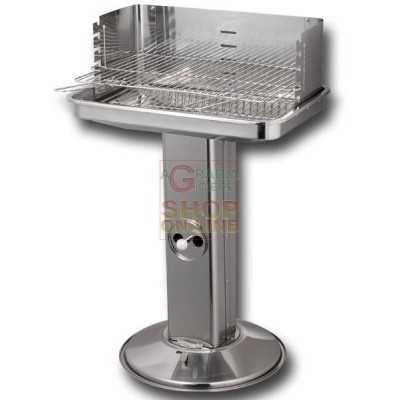 MAX BBQ ACCIAIO RETT. PIANO COTTURA 58X38CM 