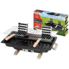 MAX PORTABLE BBQ WITH 2 GRIDS 43X25X45CM