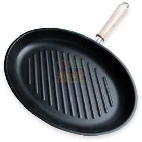 MAX OVAL GRILL 35CM ANT.M / WOOD LUX