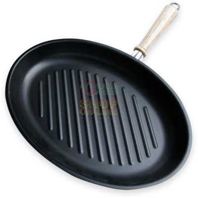 MAX OVAL GRILL 35CM ANT.M / WOOD LUX