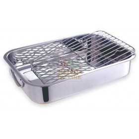 MAX BRASIERA INOX ALTA C/GRIGLIA 30CM 