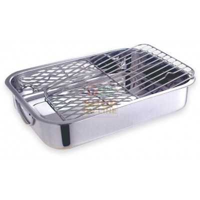 MAX HIGH STAINLESS STEEL BRATT PAN WITH 30CM GRID