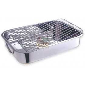 MAX HIGH STAINLESS STEEL BRATT PAN WITH 40CM GRID