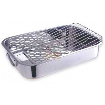 MAX HIGH STAINLESS STEEL BRATT PAN WITH 40CM GRID