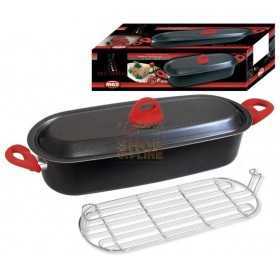 MAX BRASIERA OVALE MULTIUSO 40CM RED APPEAL 