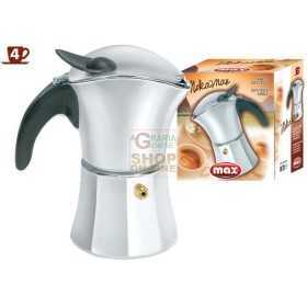 MAX COFFEE MAKER ALUMINUM 4 CUPS MOKA MAX