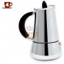 MAX COFFEE MAKER 4 CUPS STEEL BON TON