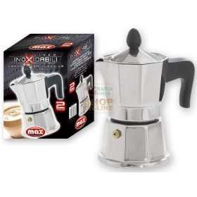 MAX CAFFETTIERA KLASSICA INOX 2 TAZZE 