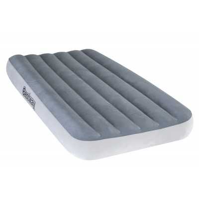 Bestway 67539 Gray flocculated single inflatable mattress for