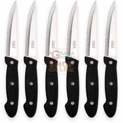 MAX COLTELLI BISTECCA 6 PZ LINEA KING 