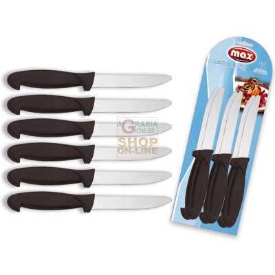MAX TABLE KNIVES 6 PCS SATIN BLADE