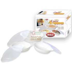 MAX MICROWAVE CONTAINERS SET 6 PCS OVAL