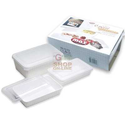 MAX CONTENITORI MICROONDE SET 6 PZ RETT. 
