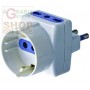 TRIPLE 10A ADAPTER WITH SCHUKO