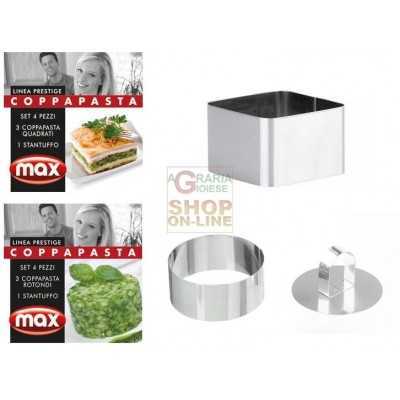 MAX COPPAPASTA SET 3 PZ+ 1 STANTUFFO ASS. 