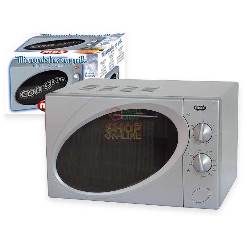 MAX FORNO MICROONDE 18 LT COMBINATO SILVER