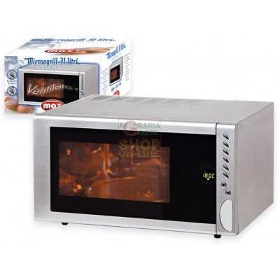 MAX MICROWAVE OVEN 31 LITERS COMBINED STAINLESS STEEL