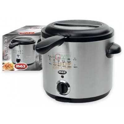 MAX FRYER 1.5LITERS STAINLESS STEEL EVOLUTION