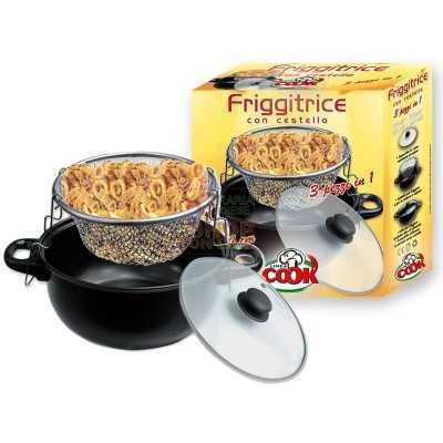 MAX FRIGGITRICE ANTIADERENTE 24CM 3 PZ 