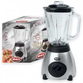 MAX FRULLATORE INOX CARAFFA IN VETRO EVOLUTION 