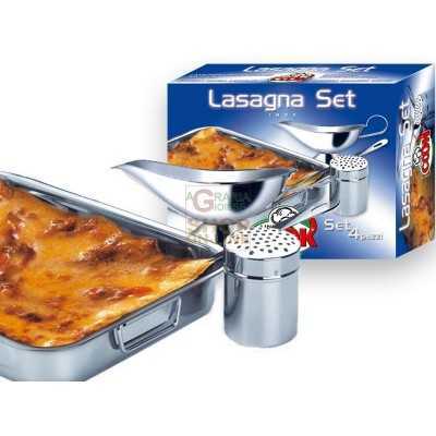 MAX LASAGNA SET INOX 4 PZ 