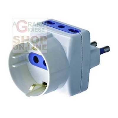 TRIPLE 16A ADAPTER WITH SCHUKO