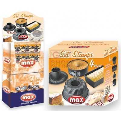 MAX MINI STAMPI DOLCI ANTIADERENTI 4 PZ 