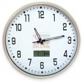 MAX WALL CLOCK WITH LCD DIAMETER 35CM