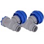 BESTWAY F4H034NA VALVOLA DI CONNESSIONE PER PISCINE SET 2 PEZZI 