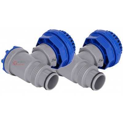 BESTWAY F4H034NA VALVOLA DI CONNESSIONE PER PISCINE SET 2 PEZZI 