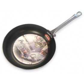 MAX PADELLA ALLU.26CM MANICO INOX PROF.CHEF 