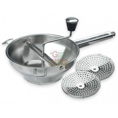 MAX STAINLESS STEEL GRINDER DIA 20 CM WITH 2 DISKS