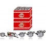 MAX STAINLESS STEEL POT ASS. 20 PCS + 20 LIDS