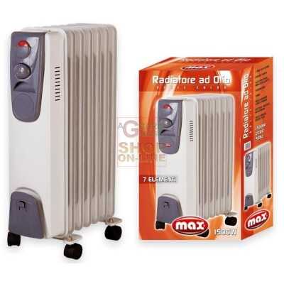 MAX RADIATORE AD OLIO 7 ELEMENTI 1500 W 