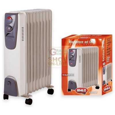 MAX RADIATORE AD OLIO 9 ELEMENTI 2000 W 