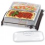 MAX STAINLESS STEEL WARMER 2 PLACES WITH COVER