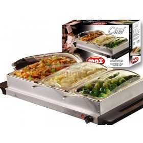 MAX HEATING STAINLESS STEEL 3 PLACES WITH LID