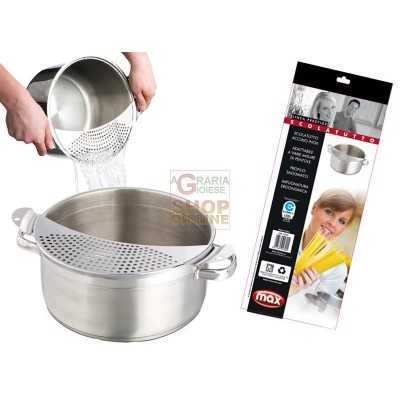 MAX SCOLATUTTO MEZZALUNA INOX PRESTIGE 