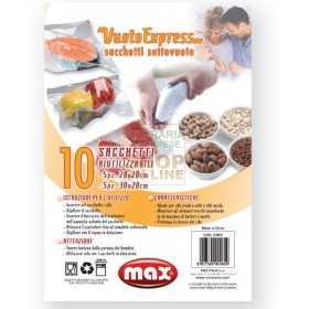MAX SET 10 SACCHETTI PER SOTTOVUOTO ALIMENTA 