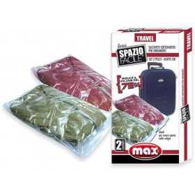 MAX SET 2 SAC. SOTTOVUOTO TRAVEL 60X95CM 