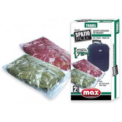 MAX SET 2 VACUUM BAG TRAVEL 40X60CM