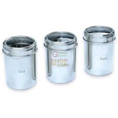 MAX SET 3 JARS CLEAR LID D.8,5
