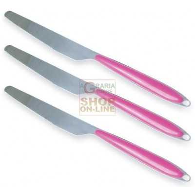 MAX SET 3 COLTELLI - 4 COLORI ASSORTITI 