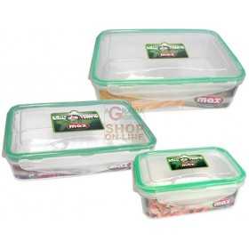 MAX SET 3 CONT.RETT2.5LT + 1LT + 350ML CLICK & B