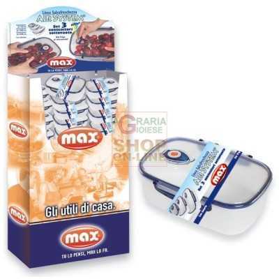 MAX SET 3 CONTENITORI SOTTOVUOTO AIR SYSTEM 