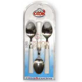 MAX SET 3 SPOONS M / RED / WHITE COLOR