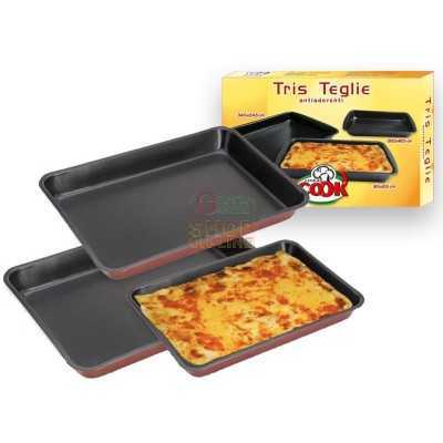MAX SET 3 RECTANGULAR TRAYS L.28 / 31 / 34ANTIAD