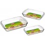 MAX SET 3 RECTANGULAR TRAYS 2.2-1.6-0.7LT