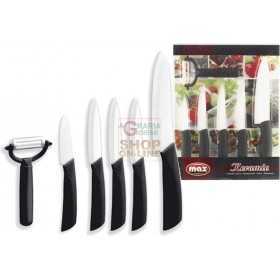 MAX SET CERAMICA - 5 COLTELLI + PELAPATATE 