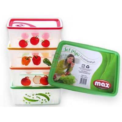 MAX FRIDGE SET 3 VEGETABLE CONTAINERS